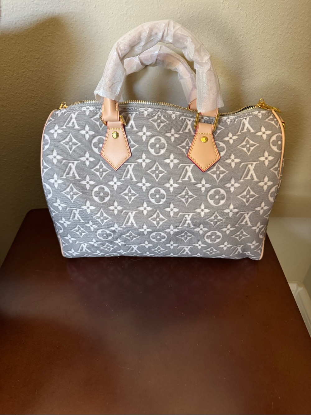 Gray Monogram Handbag - Picture 3 of 7